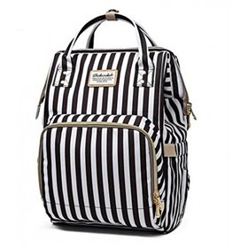 Τσάντα πλάτης μωρού ριγέ ασπρόμαυρη