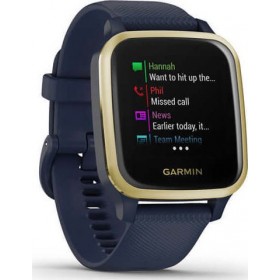 Garmin Venu SQ Music Edition 37mm Navy with Light Gold Bezel