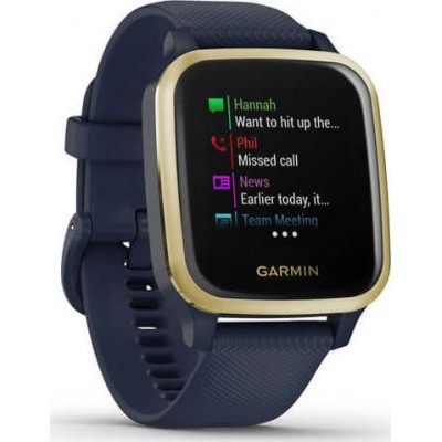 Garmin Venu SQ Music Edition 37mm Navy with Light Gold Bezel