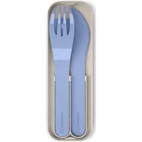 Monbento MB Pocket Σετ Μαχαιροπήρουνα Ταξιδιού 3τμχ Blue Infinity
