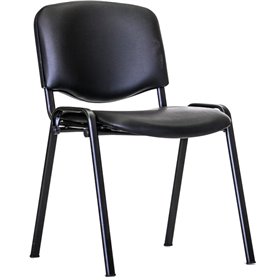 Osio OSC-1010 Καρέκλα επισκέπτη μεταλλική με επένδυση δερματίνης