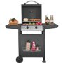 Kalorik GBBQ 1003 Ψησταριά υγραερίου με 2 εστίες, ρόδες και θερμόμετρο στο καπάκι 6 KW