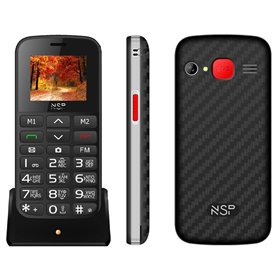 NSP 2000DS SILVER (Ελληνικό Μενού) Κινητό τηλέφωνο Dual SIM με Bluetooth, οθόνη 1.8″, κουμπί SOS και ΔΩΡΟ hands-free