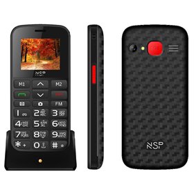 NSP 2000DS BLACK (Ελληνικό Μενού) Κινητό τηλέφωνο Dual SIM με Bluetooth, οθόνη 1.8″, κουμπί SOS και ΔΩΡΟ hands-free