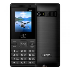 NSP 1850DS BLACK (Ελληνικό Μενού) Κινητό τηλέφωνο Dual SIM με Bluetooth, οθόνη 1.8″, κουμπί SOS, 30 ημέρες αυτονομία και ΔΩΡΟ ha