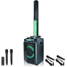 Akai DJ-120J Bluetooth party speaker με LED, TWS για σύνδεση με δεύτερο και 4 μικρόφωνα – 150 W RMS