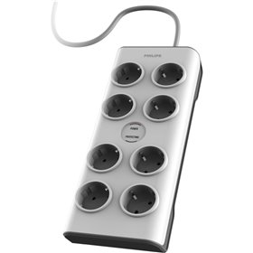Philips SPN7080WA/GRS Πολύπριζο ασφαλείας 8 θέσεων