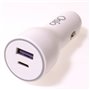 Osio OTU-5913W Διπλός φορτιστής αυτοκινήτου Fast Charge με USB Type-C και USB Type-A 36 W