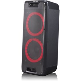 Akai DJ-880 Φορητό Bluetooth party speaker με LED, TWS για σύνδεση με δεύτερο και υποδοχή για μικρόφωνο και όργανο – 100 W RMS