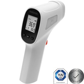 Motorola TE-93 White Πιστοποιημένο ψηφιακό θερμόμετρο μετώπου υπερύθρων