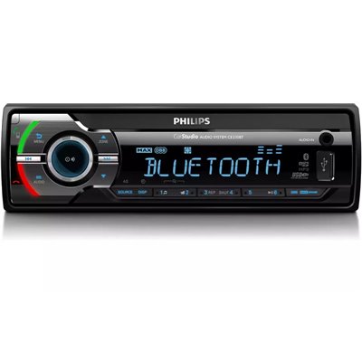 Philips CE235BT/GRS Ηχοσύστημα αυτοκινήτου με Bluetooth, είσοδο επιπλέον μικρ., USB, κάρτα SD και Aux-In 4 x 50 W
