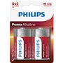 Philips LR20P2B/GRS Αλκαλικές μπαταρίες υψηλής απόδοσης 2 τμχ D