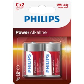 Philips LR14P2B/GRS Αλκαλικές μπαταρίες υψηλής απόδοσης 2 τμχ C