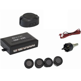 Osio OSP-235 Μαύρο Ματ Αισθητήρες παρκαρίσματος με 4 αισθητήρες 18 mm και buzzer