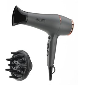 First Austria FA-5654-7-GR Πιστολάκι μαλλιών με ιονισμό, 2 ταχύτητες και 3 επίπεδα θερμοκρασίας 2200 W