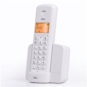 Osio OSD-8910W Λευκό (Ελληνικό Μενού) Ασύρματο τηλέφωνο με ανοιχτή ακρόαση και 50 μνήμες τηλεφωνικού καταλόγου