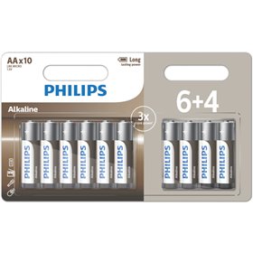 Philips LR6A10BP/GRS Αλκαλικές μπαταρίες υψηλής απόδοσης 10 τμχ AA