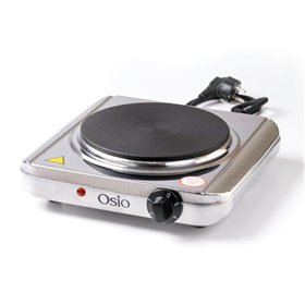 Osio OHP-2418 Μονή ηλεκτρική εστία κουζίνας inox 18.5 cm με θερμοστάτη 1500 W
