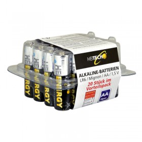 Heitech 04002176 Αλκαλικές μπαταρίες 20 τμχ Mignon AA