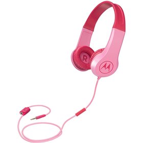 Motorola SQUADS 200 Pink Οn ear παιδικά ακουστικά Hands Free με splitter