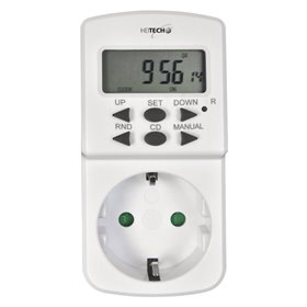 Heitech 04003638 Ψηφιακός χρονοδιακόπτης πρίζας ημερήσιος / εβδομαδιαίος