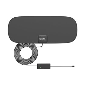First Austria FA-3101 Λεπτή κεραία τηλεόρασης εσωτερικού χώρου με ενισχυτή και USB – 16 x 40 cm
