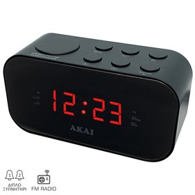 Akai ACR-3088 Ψηφιακό ξυπνητήρι με ραδιόφωνο και διπλή αφύπνιση