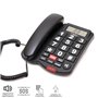 Osio OSWB-4760B Τηλέφωνο με μεγάλα πλήκτρα, ανοιχτή ακρόαση και SOS