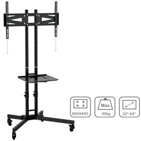 Osio OSM-7865 Τροχήλατα βάση τηλεόρασης 32″ – 65″ – VESA 600 x 400 Osio OSM-7865 Τροχήλατα βάση τηλεόρασης 32″ – 65″ – VESA 600 x 400