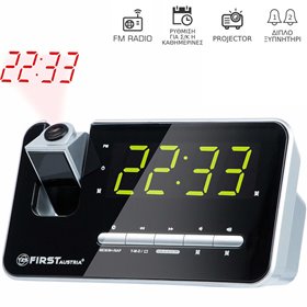 First Austria FA-2421-7 Ψηφιακό ξυπνητήρι με προτζέκτορα, ραδιόφωνο και διπλή αφύπνιση με επιλογή ημερών