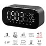 Akai ABTS-S2 BK Ξυπνητήρι και ηχείο Bluetooth με Aux-In, micro SD, ραδιόφωνο και USB για φόρτιση / μουσική – 6 W
