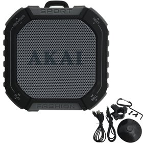 "Akai ABTS-B7 Αδιάβροχο ηχείο Bluetooth με ραδιόφωνο Akai ABTS-B7 Αδιάβροχο ηχείο Bluetooth με ραδιόφωνο, micro SD και AUX-In – 3 W
