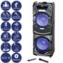 Akai DJ-S5H Bluetooth karaoke party speaker με μίκτη, διπλό Bluetooth, LED, 2 USB, 2 SD, 2 Aux-In και ασύρματο μικρόφωνο – 400 W