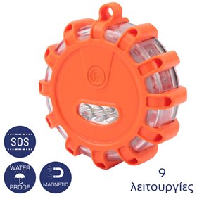 Olympia WL 9 Αδιάβροχο μαγνητικό προειδοποιητικό φως SOS με 9 λειτουργίες και φακό Olympia WL 9 Αδιάβροχο μαγνητικό προειδοποιητικό φως SOS με 9 λειτουργίες και φακό