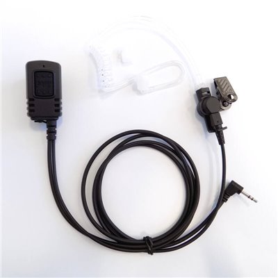 Osio NT-8890 Αδιάβροχο ακουστικό για Walkie Talkie Motorola TLKR με βύσμα για σύνδεση με δεύτερο, PTT και διάφανο σπιράλ σιλικόν