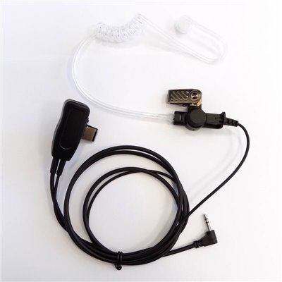 Osio NT-8790 Ακουστικό για Walkie Talkie Motorola TLKR με PTT και διάφανο σπιράλ σιλικόνης