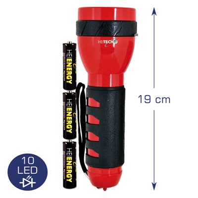 Heitech 04003558 Φακός με 10 LED