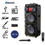Akai ABTS-Τ1203 Φορητό Bluetooth karaoke party speaker με LED, ασύρματο μικρόφωνο, USB, Aux-In – 90 W