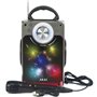 Akai CEU7300-BT Φορητό ηχείο Bluetooth karaoke με LED, μικρόφωνο, FM, USB, micro-SD και Aux-In – 6 W