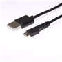 Osio OTU-395 Μαύρο Καλώδιο USB σε micro USB 1.2 m
