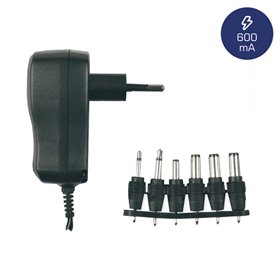 Heitech 09001550 Φορτιστής / τροφοδοτικό universal με 6 αντάπτορες 600 mA