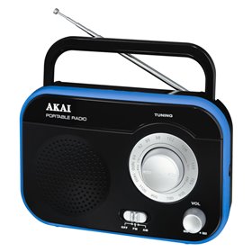 Akai PR003A-410B Φορητό αναλογικό ραδιόφωνο με είσοδο ακουστικών 1 W Akai PR003A-410B Φορητό αναλογικό ραδιόφωνο με είσοδο ακουστικών 1 W