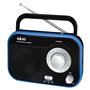 Akai PR003A-410B Φορητό αναλογικό ραδιόφωνο με είσοδο ακουστικών 1 W