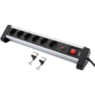 Olympia IOIO SL 2625S Πολύπριζο ασφαλείας 6 θέσεων με βάση στήριξης