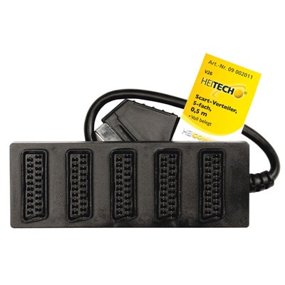 Heitech 09002011 Αντάπτορας αρσενικό SCART σε 5 θηλυκά SCART