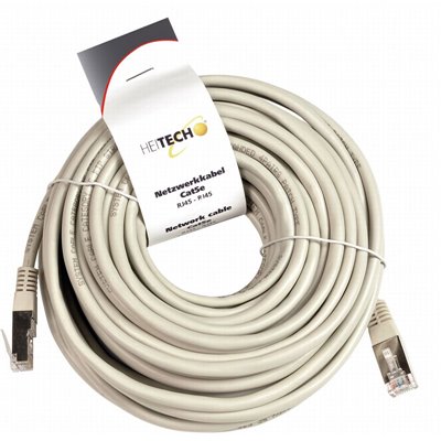 Heitech 09002127 Καλώδιο δικτύου Cat5e RJ45 σε RJ45 20 m