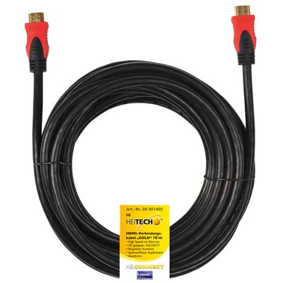 Heitech 09001405 Καλώδιο HDMI με ethernet 10 m