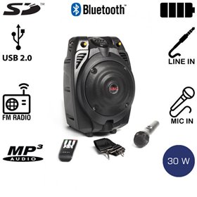 Akai SS022A-X6 Φορητό ηχείο Bluetooth με ενισχυτή, USB και κάρτα SD – 30 W RMS