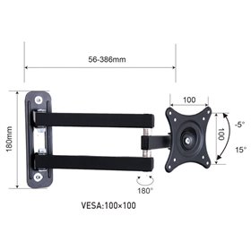 Osio OSM-7832 Βάση τηλεόρασης 10″ – 24″ VESA 100 x 100
