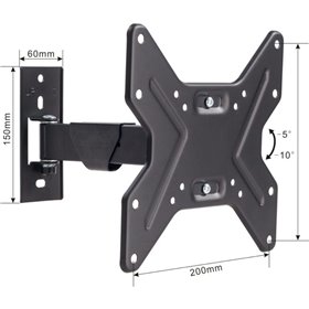 Osio OSM-82 Βάση τηλεόρασης 17″ – 42″ VESA 200 x 200
